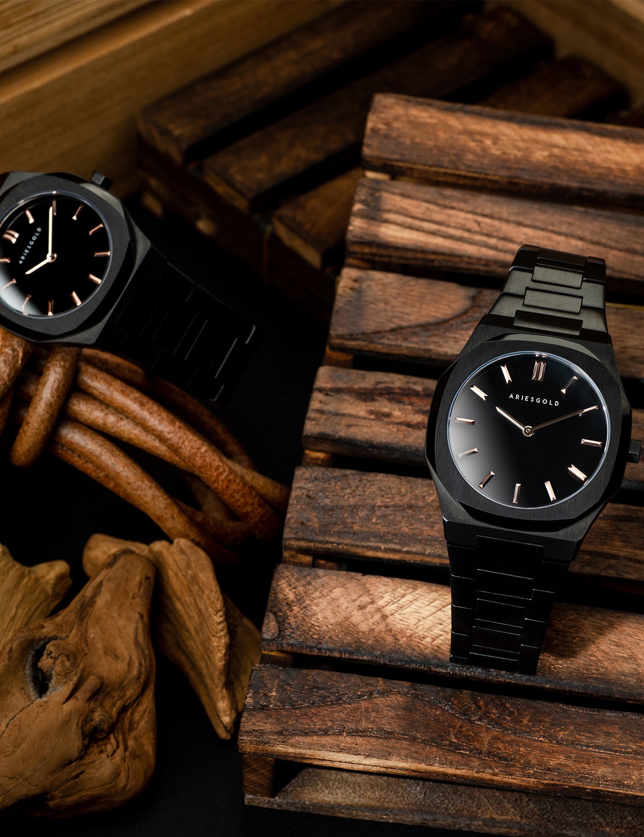 ARIES GOLD G 1031 BK-BKRG Erkek Kol Saati