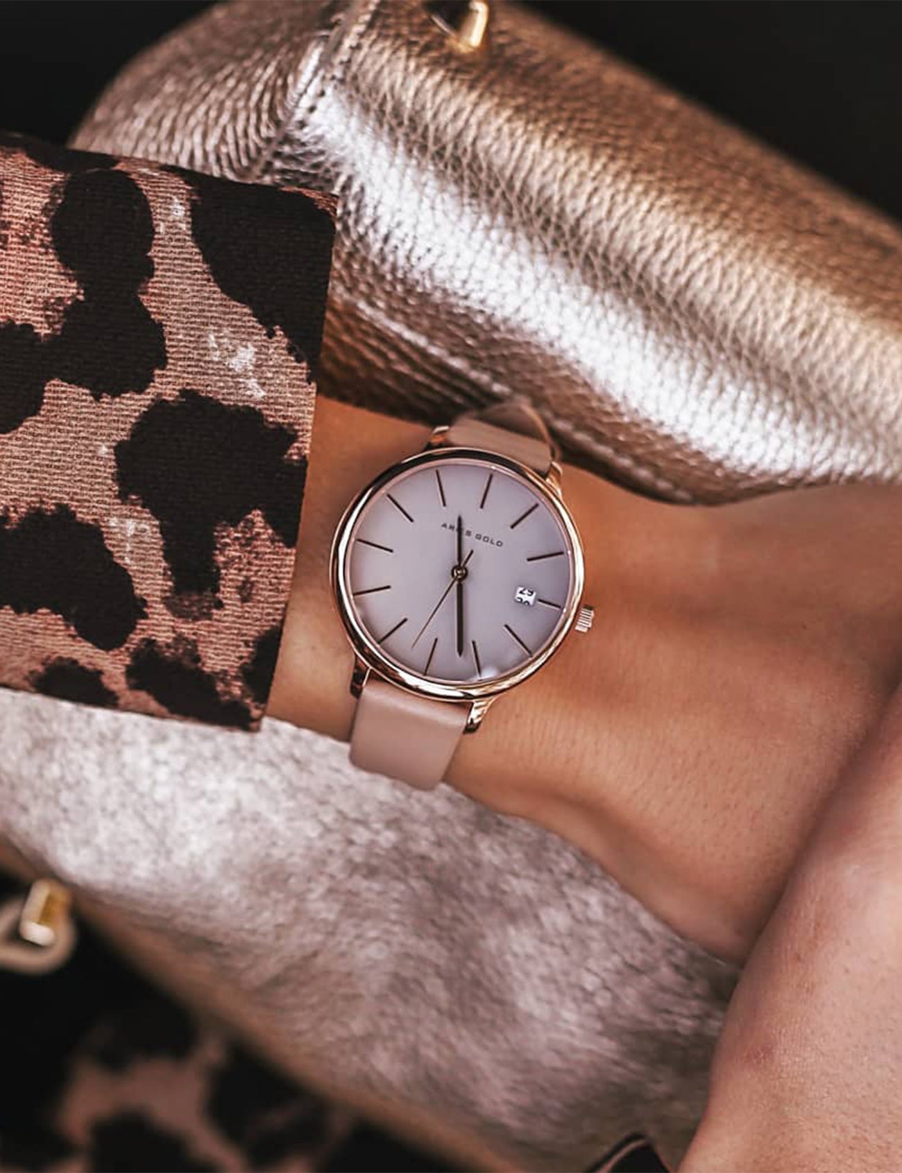 ARIES GOLD L 5035 RG-GY Kadın Kol Saati