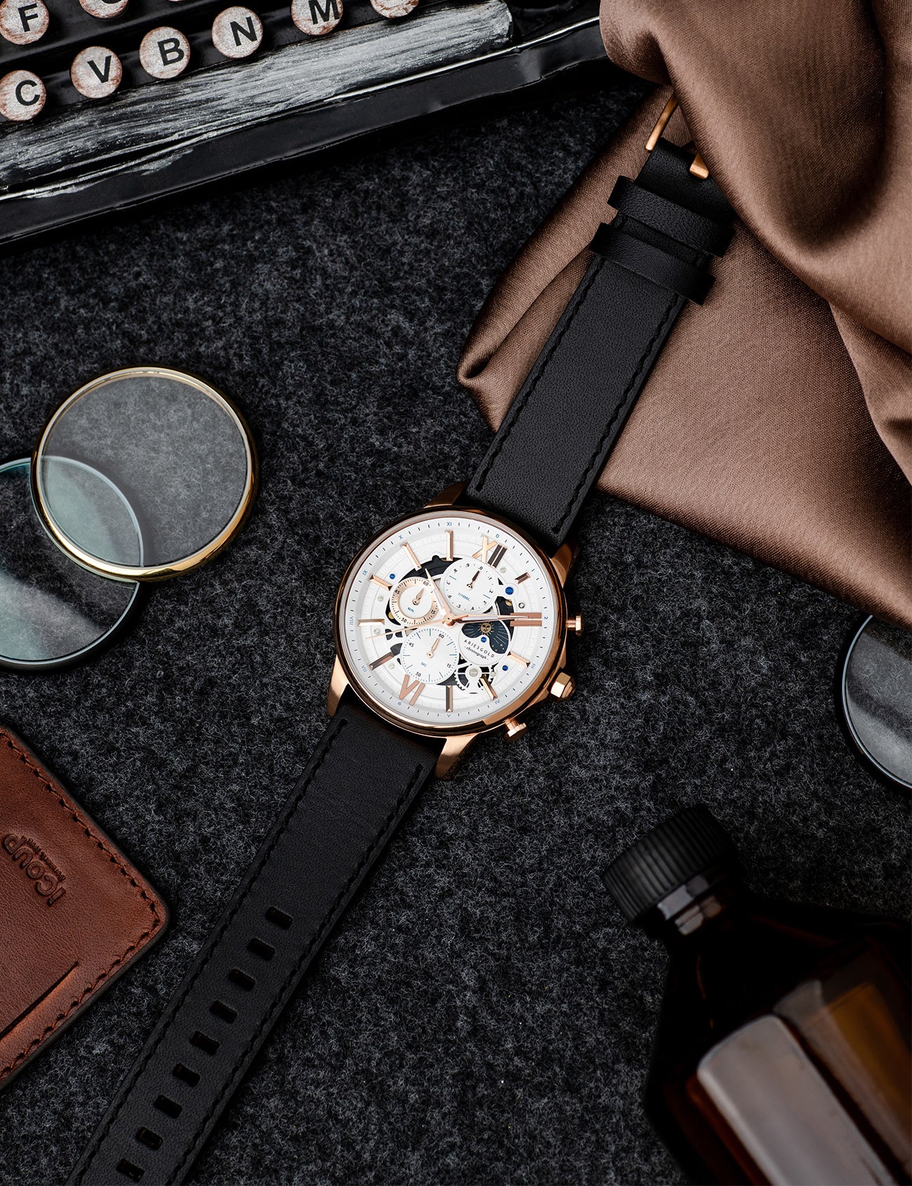 ARIES GOLD G 7013 RG-W Erkek Kol Saati