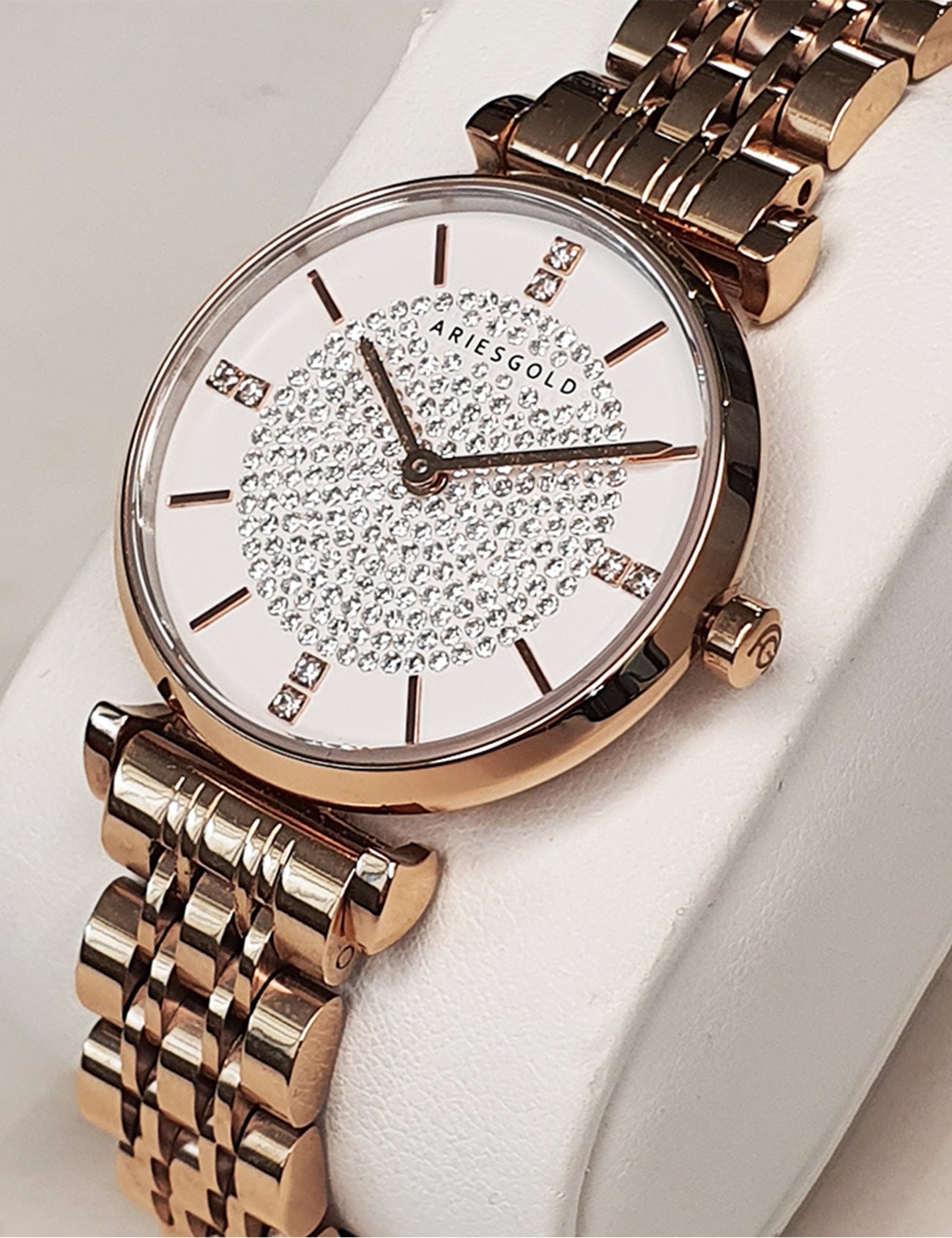 ساعة نسائية من طراز ARIES GOLD L 5039Z RG-W