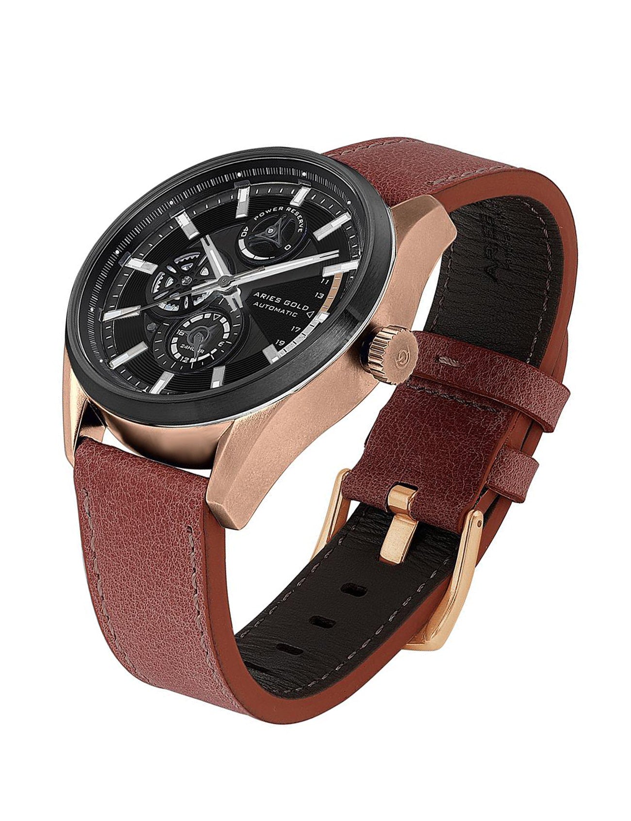 ARIES GOLD G 9021 RGBK-BR Erkek Kol Saati