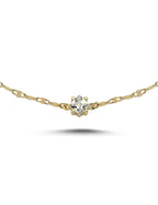 Taşlı Boomerang Altın Bileklik