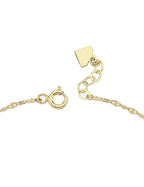 Yuvarlak Lacivert İçi Taşlı Altın Bileklik