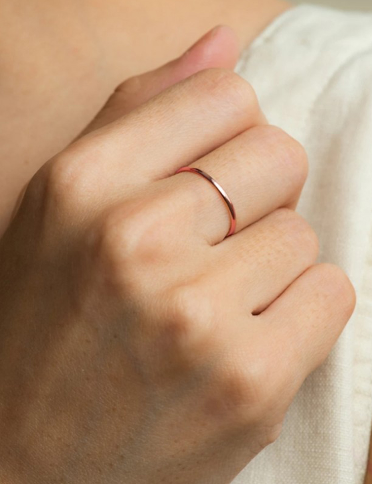 Pembe Altın Alyans 1,5mm Ürün ikincil görseli