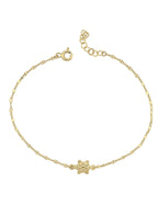 Kaplumbağa Boomerang Altın Bileklik