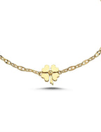 14 Ayar Zincir Yonca Altın Bileklik