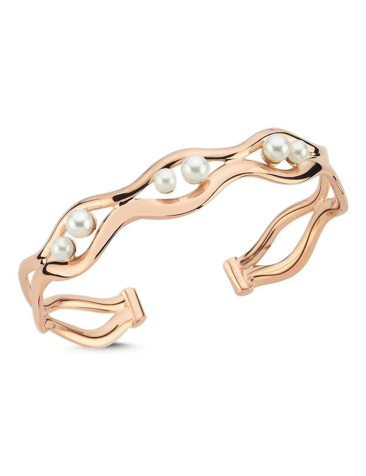 İnci Taşlı Rose Altın Bileklik/Bilezik