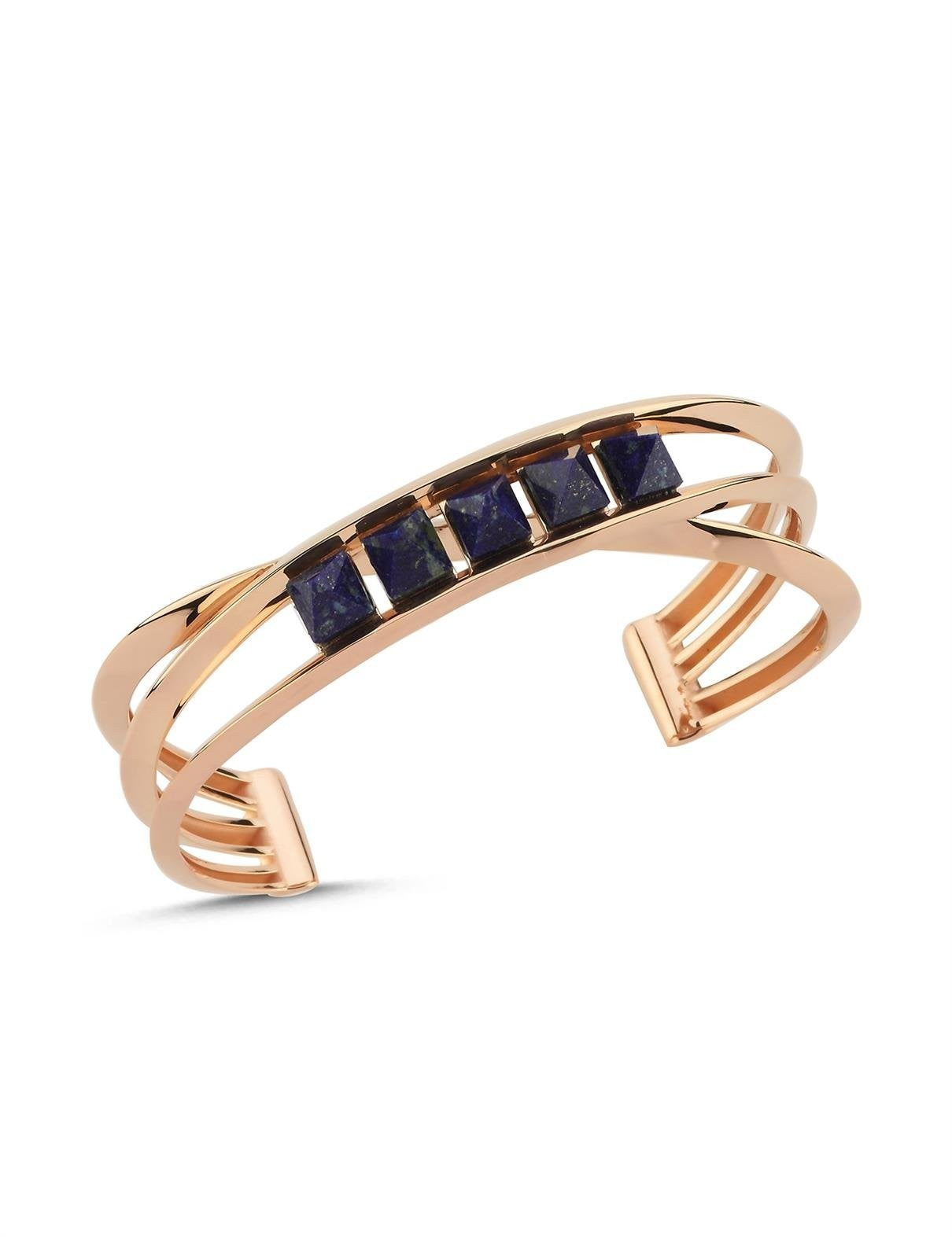 Lapis Taşlı Rose Altın Bileklik/Bilezik