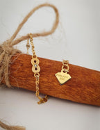 PIRLANT Sonsuzluk Boomerang Altın Bileklik