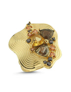 Renk Harmoni Modern Taşlı Altın Yüzük