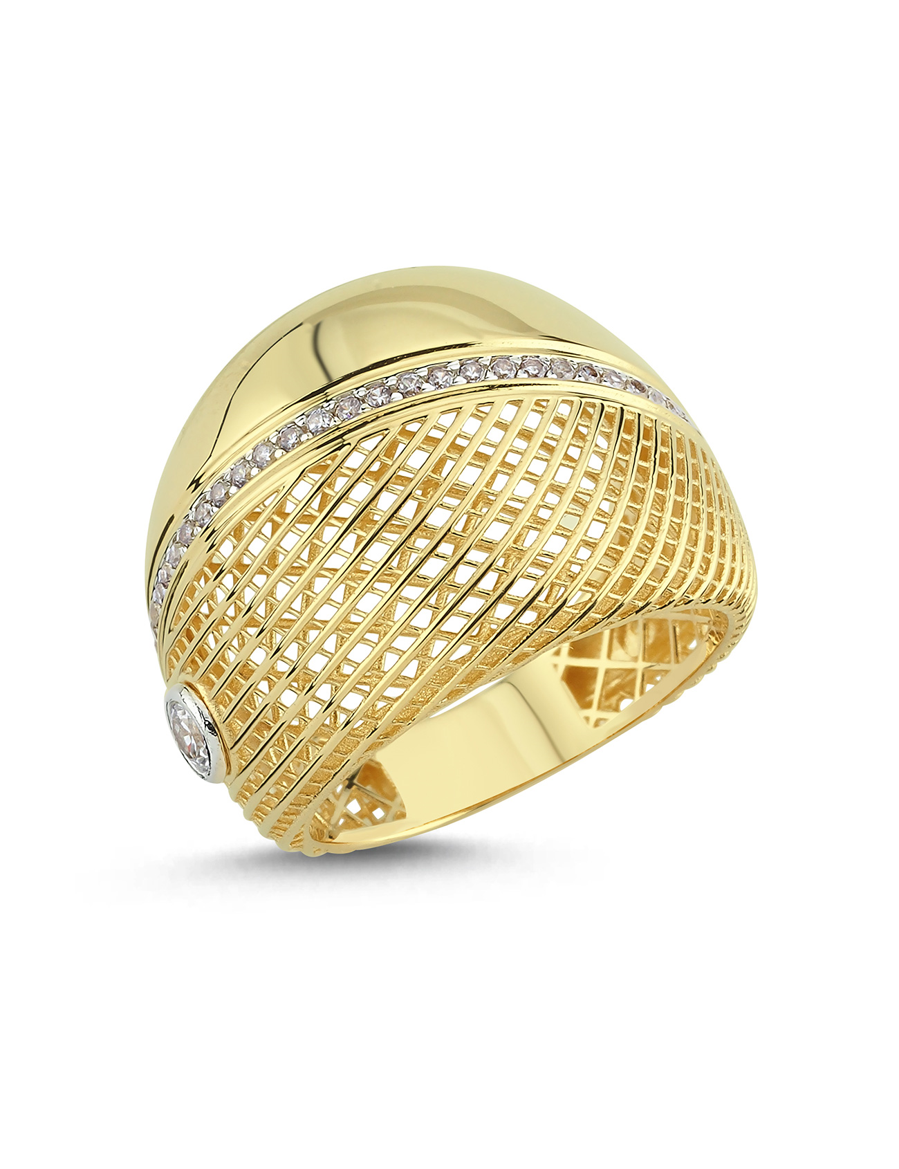 خاتم ذهبي دائري Ürün ikincil görseli