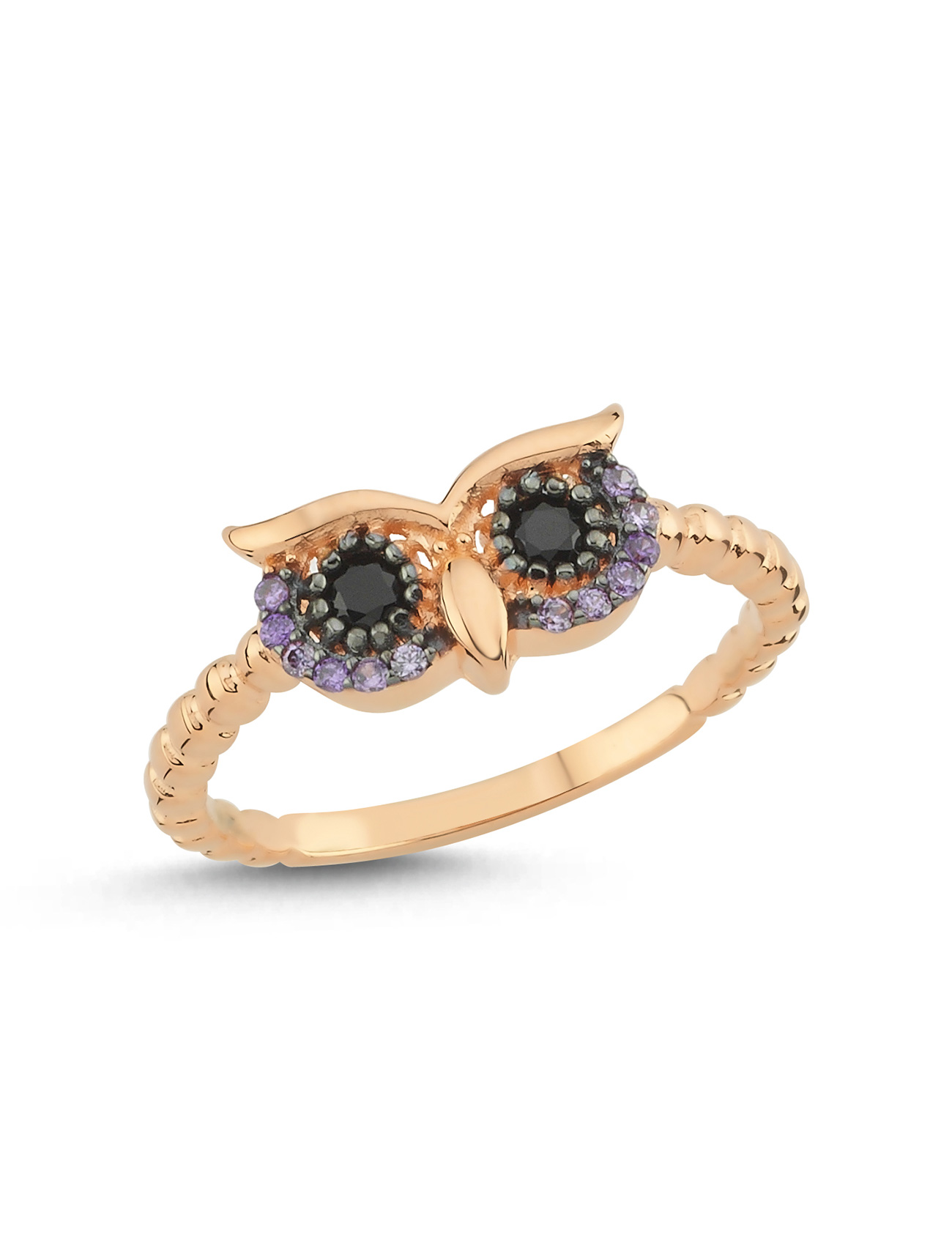 خاتم البومة الغامض الذهبي Ürün ikincil görseli