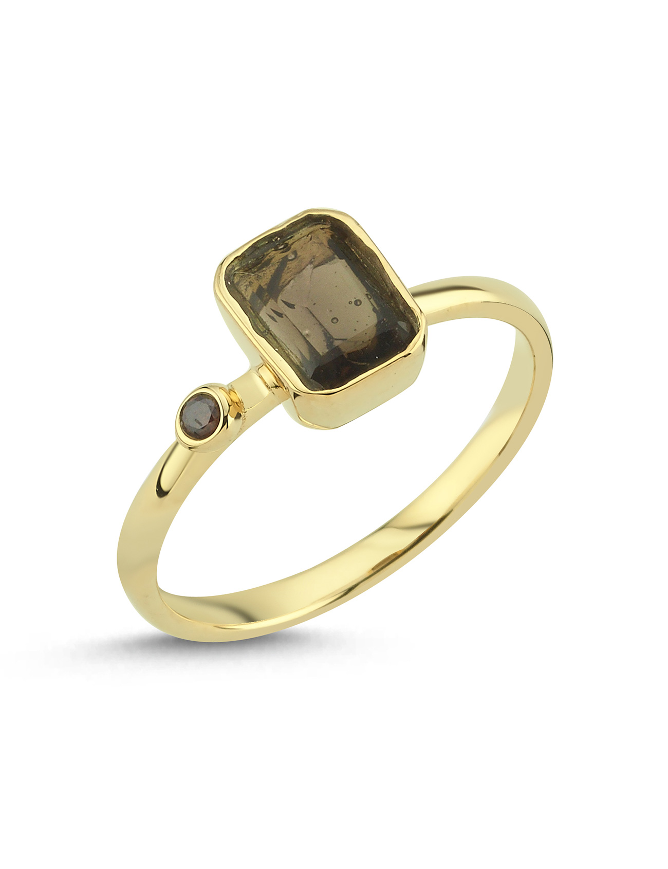 Night Silhouette Gold Ring Secondary image