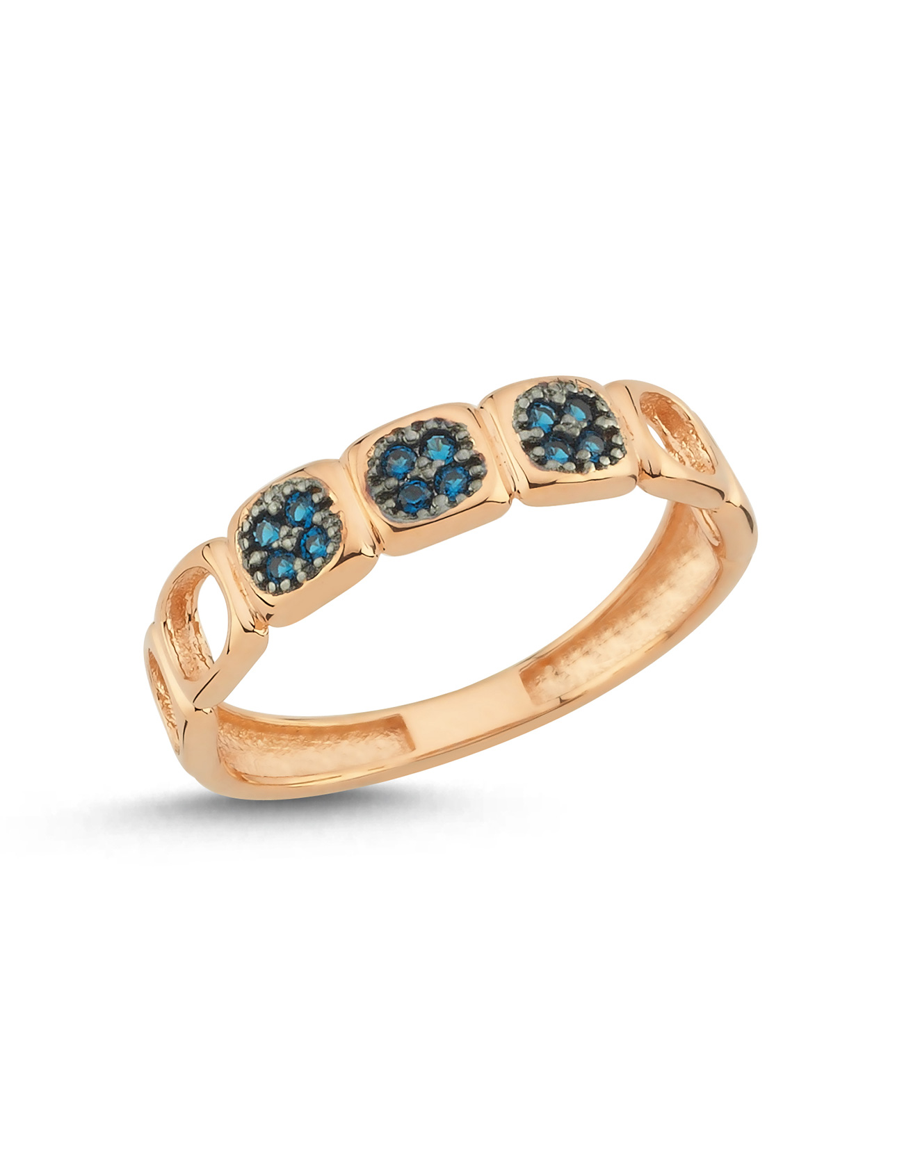 Blue Matrix Gold Ring Secondary image