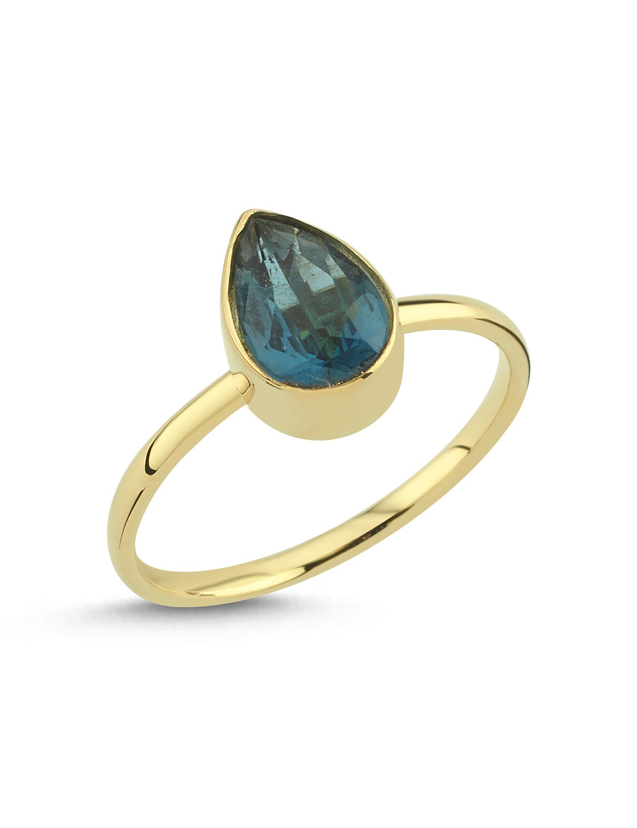 Aqua Drop Altın Yüzük