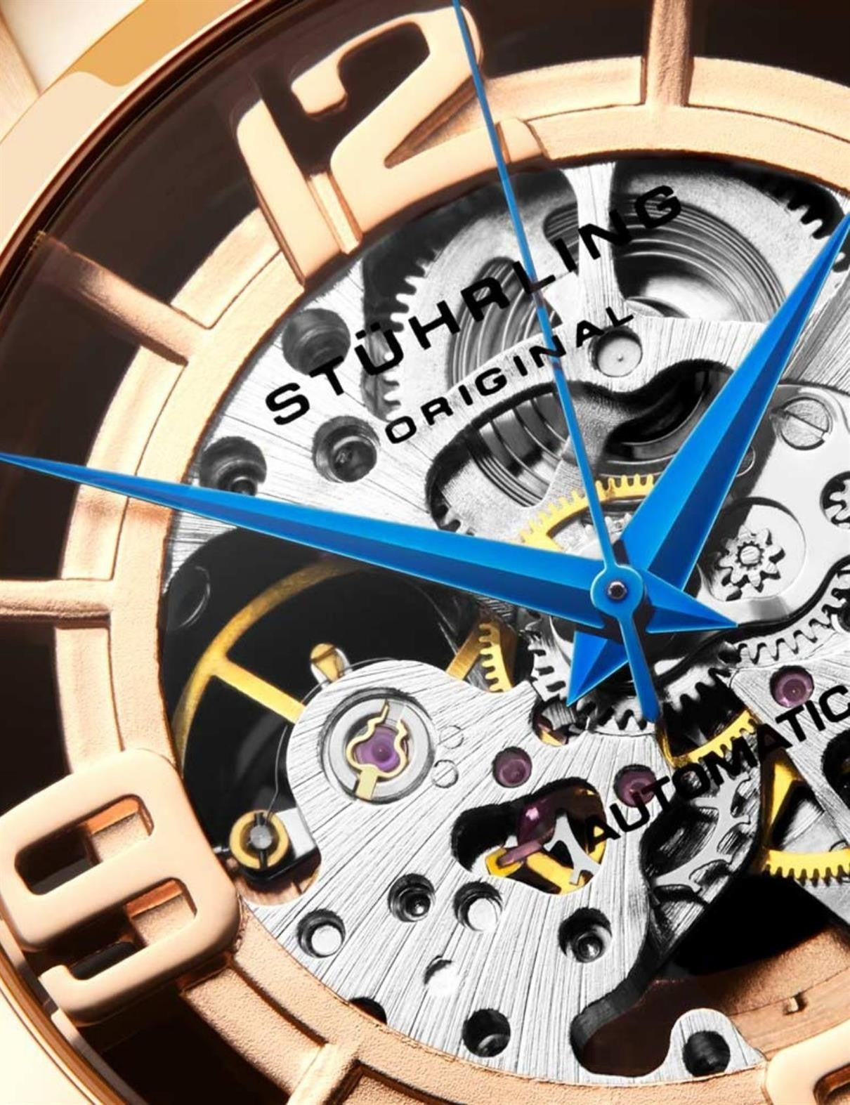 STÜHRLING Men's Automatic Skeleton