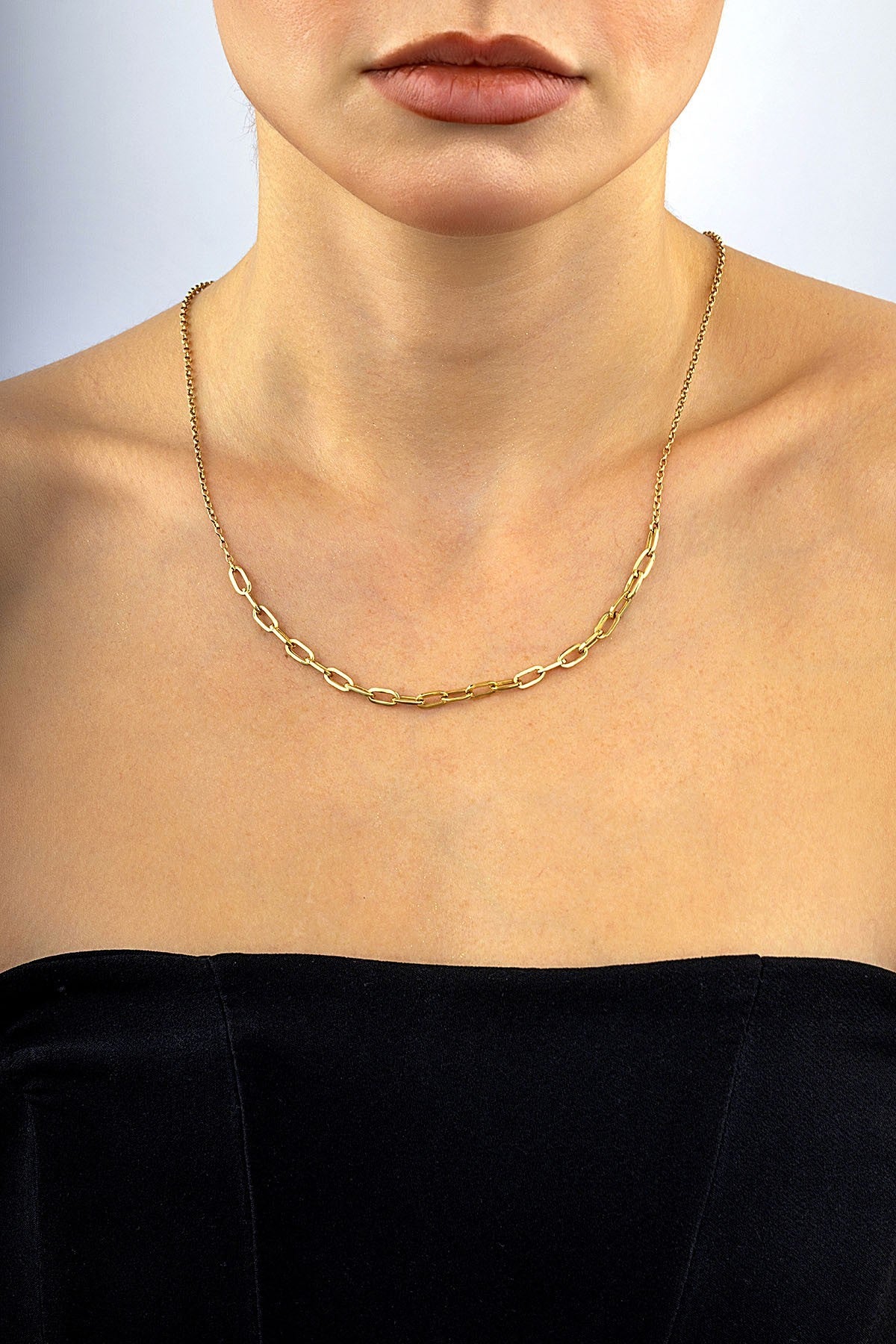 14 Ayar Zincir Altın Kolye Ürün ikincil görseli