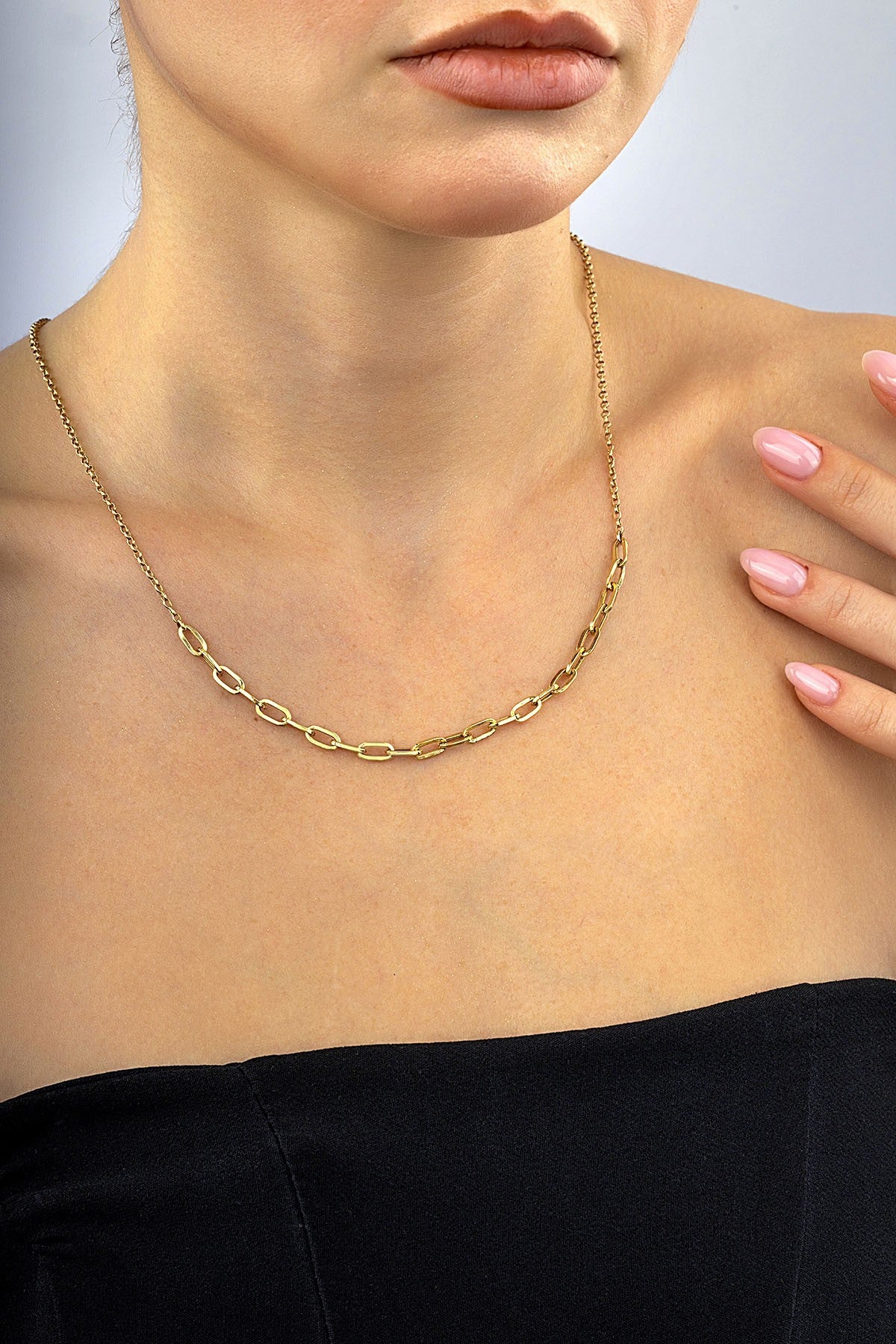 14 Ayar Zincir Altın Kolye