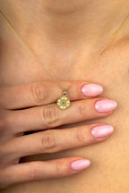 14 Ayar Güneş Figürlü Altın Kolye