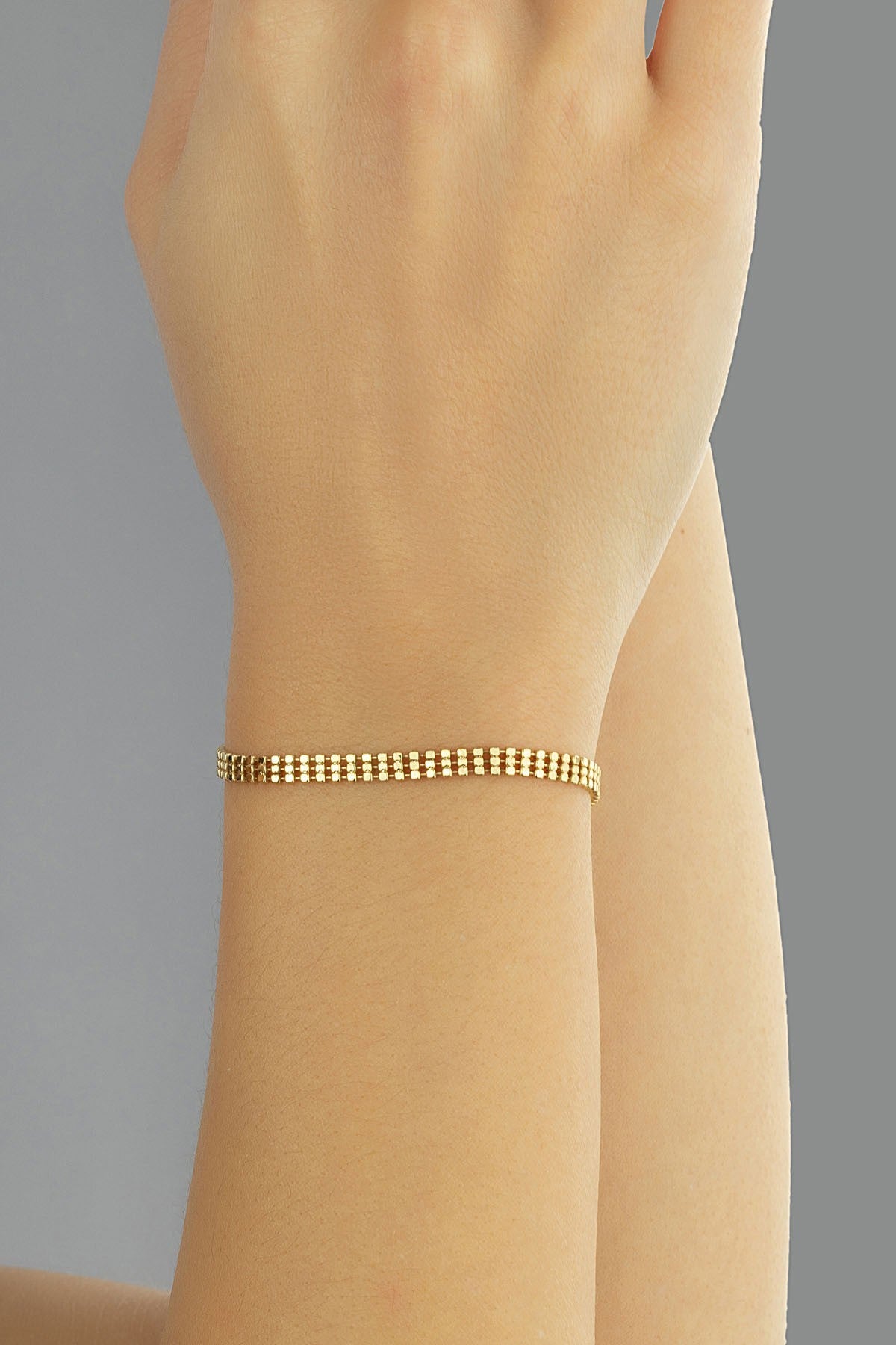 14 Ayar Nakış Altın Bileklik Ürün ana görseli