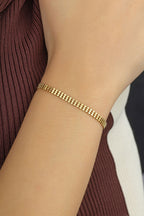 14 Ayar Nakış Altın Bileklik