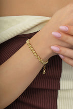 14 Ayar Boncuk Zincir Altın Bileklik