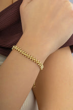 14 Ayar Boncuk Zincir Altın Bileklik