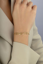 14 Ayar Ataç Boncuklu Altın Bileklik