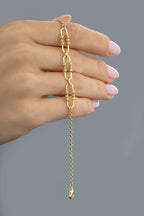 14 Ayar Ataç Boncuklu Altın Bileklik