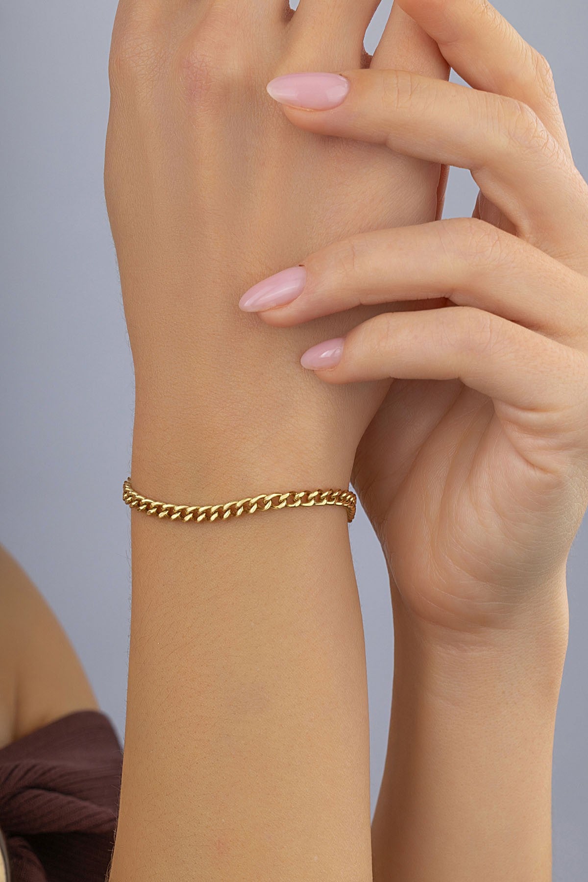 14 Ayar Zincir Altın Bileklik Ürün ikincil görseli