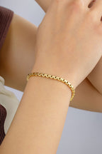 14 Ayar Şık Zincir Altın Bileklik