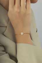 14 Ayar Ataç Yonca Altın Bileklik