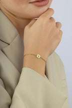 14 Ayar Ataç Yonca Altın Bileklik