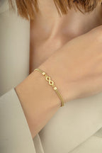 14 Ayar Halat Sonsuzluk Altın Bileklik