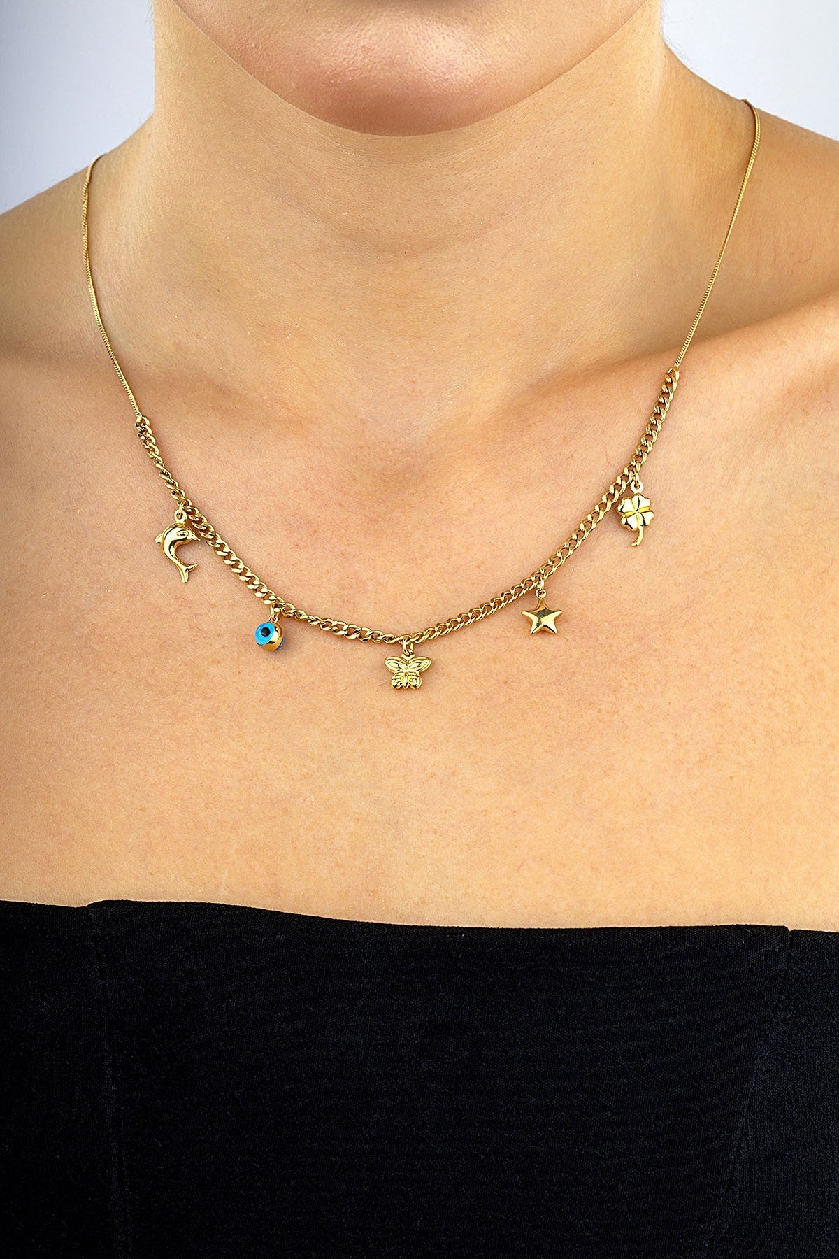 14 Ayar Figürlü Altın Kolye Ürün ana görseli