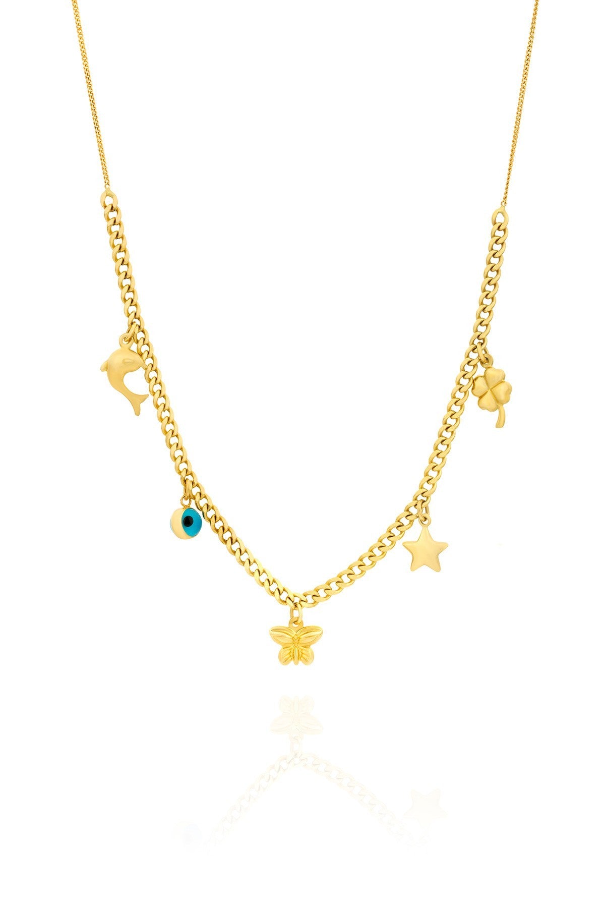 14 Ayar Figürlü Altın Kolye