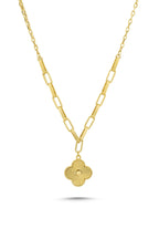 14 Ayar Çiçek Figürlü Ataç Altın Kolye