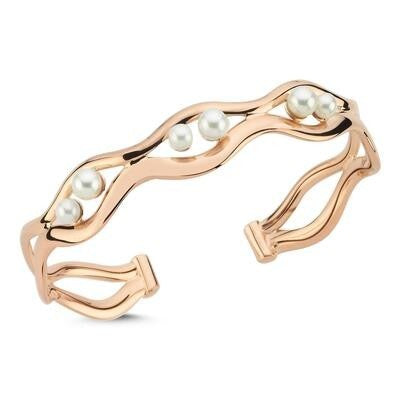 İnci Taşlı Rose Altın Bileklik/Bilezik