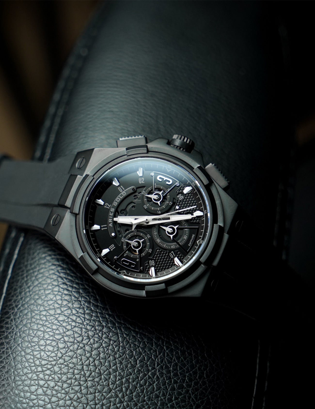 ARIES GOLD G 7016 BK-BK Erkek Kol Saati